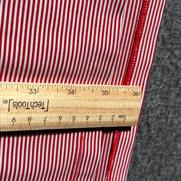 Greyson Golf Polo Shirt Red White Striped Leaf‎ Logo Casual Mens 2XL - Picture 7 of 10